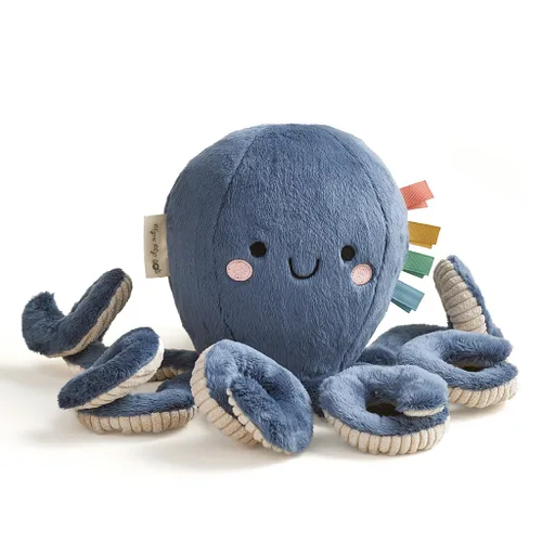 Miniatura 15 de Itzy Ritzy Snuggles Juguete de Peluche – Animal de Peluche Suave para Bebés, Niños y Adultos – Cintas Sensoriales y Telas Texturizadas para Juego