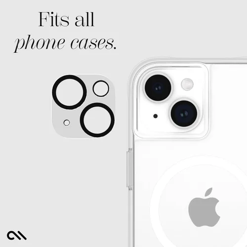Miniatura 4 de Case-Mate Protector de lente de cámara con anillos de aluminio negro para iPhone 15 / iPhone 15 Plus - Doble vidrio templado - Tecnología