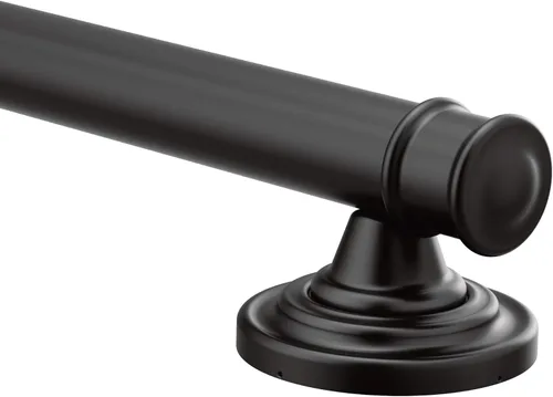 Miniatura 2 de Moen YG6412BL - Barra de agarre tradicional de acero inoxidable de 12 pulgadas para baño Mate negro