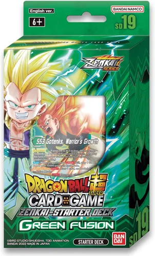 Bandai | Dragon Ball Super CG: Cubierta de inicio de la serie Zenkai (SD19) - Green Fusion | Juego de cartas | A partir de 6 años | 1 jugador