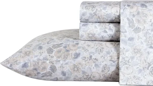 Miniatura 14 de Laura Ashley - Juego de sábanas King, sábans de cama extremadamente suaves con una sensación ligera y naturalmente sedosa de algodón satinado - Musa