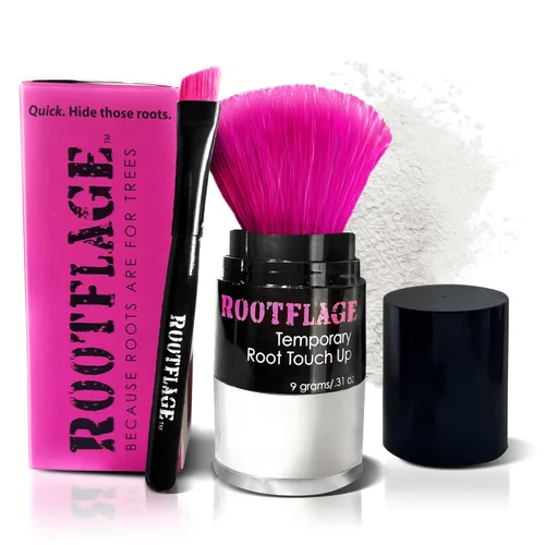 Miniatura 15 de Rootflage Polvo de retoque de raíz, polvo de cabello rubio ahumado para cobertura temporal instantánea, relleno de línea de cabello, corrector