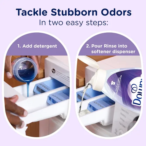 Miniatura 7 de Downy RINSE & REFRESH Suavizante para ropa y removedor de olores para lavandería, Lavanda Fresca, 1,41 l, Seguro para TODOS los tejidos, Suave