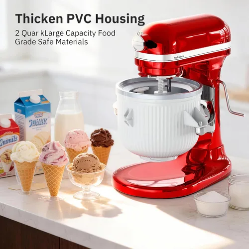 Miniatura 6 de KitchenAid - Accesorio para máquina de helados para batidora de pie, cuenco de helado compatible con batidoras de soporte de 4.5 cuartos de galón