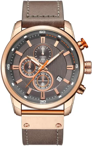 Miniatura 6 de Fanmis Reloj de pulsera deportivo de hombre tipo militar, analógico de cuarzo con cronógrafo, clásico, casual, para negocios y vestir, resistente al