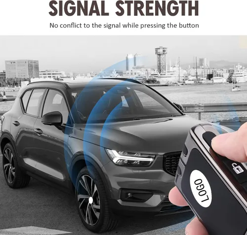 Miniatura 3 de Funda de Silicona Suave Premium para Llavero de Volvo de 4 Botones Laterales, Llavero de Servicio Pesado con Funda Compatible con Volvo XC40 XC60