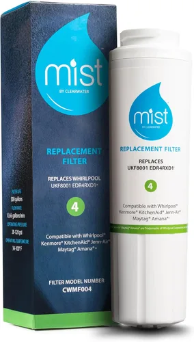 Mist EDR4RXD1 Filtro de agua para refrigerador de reemplazo para filtro EveryDrop® 4 – Maytag® UKF8001AXX-200, UKF8001AXX-750, Whirlpool® UKF8001,