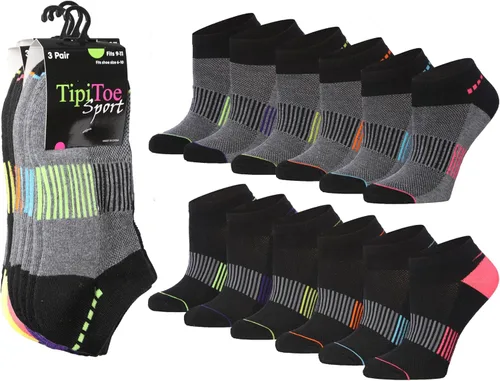 Miniatura 32 de Tipi Toe Women’s 12 Pack Cushioned Low Cut Socks – Breathable, Moisture-Wicking Athletic Comfort for Running & Daily Wear