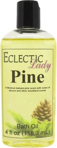 Eclectic Lady - Aceite de baño de pino – Aceite de baño perfumado – Aceite de baño relajante e hidratante – Aceite corporal fragancia para piel seca