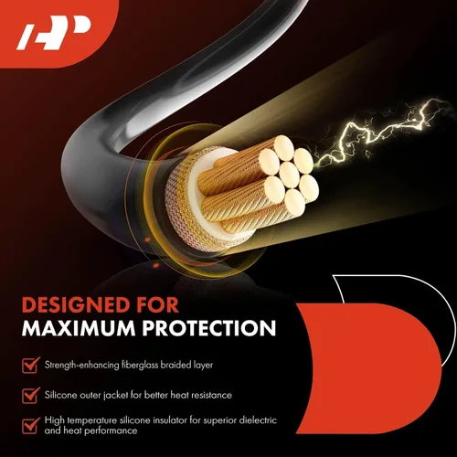 Miniatura 6 de A-Premium Juego de cables de bujía de encendido de 6 piezas Compatible con Dodge Grand Caravan Chrysler Town & Country 2001-2010 Grand Voyager