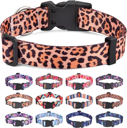 Miniatura 15 de Collar para Perros para Perros Pequeños y Gatos, Collar Suave y Cómodo para Mascotas para Perros Pequeños, Medianos y Grandes, Patrón Geométrico