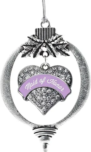 Miniatura 82 de Inspired Silver - Adorno con dije de hermana gemela - Adornos navideños de plata con circonitas cúbicas