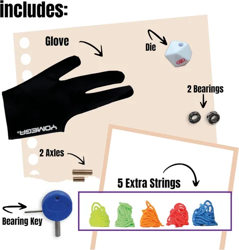 Miniatura 4 de Yomega Pro x2 - Yoyo de aluminio de nivel profesional para jugadores avanzados - Rodamiento de bolas en forma de H, tamaño C con juego adaptable