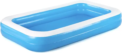 Miniatura 16 de Bestway 54006 Piscina inflable rectangular familiar, 103.1 x 68.9 x 20.1 in, azul/blanco