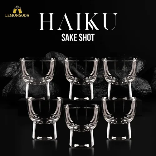 Miniatura 2 de LEMONSODA Haiku - Juego de vasos de chupito de sake, vasos de chupito de cristal de 2 onzas para sake, tequila, whisky, vodka, ginebra – Ideal