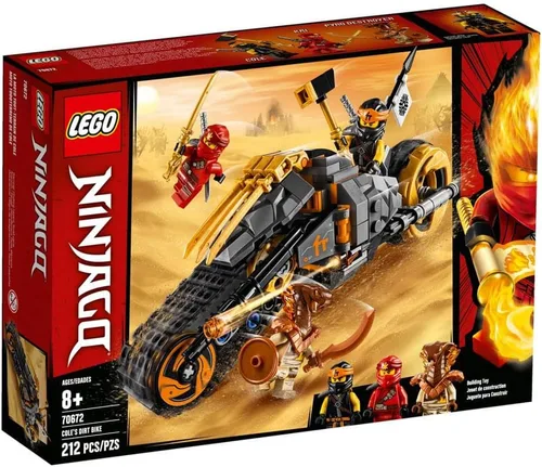 LEGO NINJAGO Cole's Dirt Bike 70672 Kit de construcción (212 piezas)