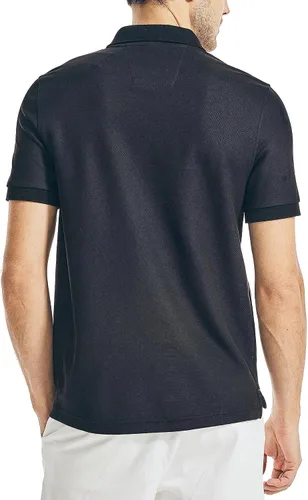 Miniatura 2 de Nautica playera polo clásica de mangas cortas, color sólido, para hombre
