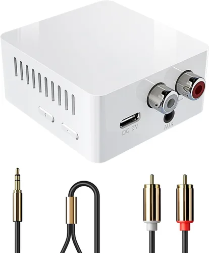 Receptor Bluetooth 5.3 para estéreo doméstico, adaptador de audio inalámbrico, transmisión de música de alta fidelidad, amplificador, baja latencia