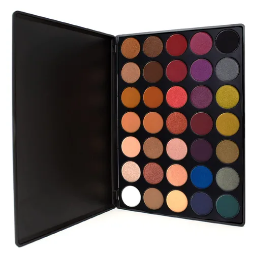Miniatura 6 de Palladio Ultimate Pro Paleta de maquillaje de sombra de ojos, 16 colores de polvo de alta pigmentación, mate, brillo, acabados satinados