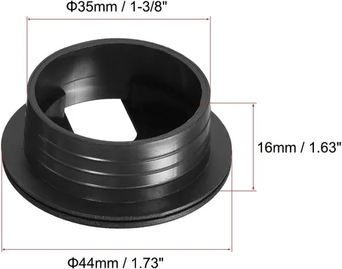 Miniatura 2 de uxcell Cubierta para agujero para cable, 1-3/8 pulgadas de plástico para escritorio, ojales para oficina, PC, organizador de cables, 10