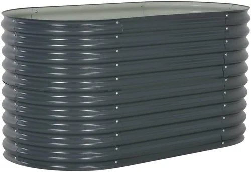 vidaXL Jardín elevado para jardín al aire libre, caja de flores de hierbas, maceta de cultivo de verduras, contenedor de cultivo de verduras, 63 x