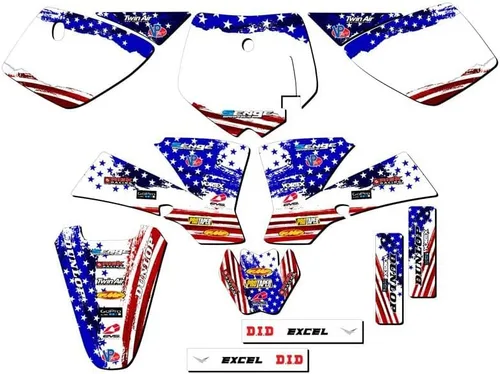 Miniatura 5 de Kit de base gráfica SX 50 Merica Grey Senge 2002-2008 compatible con KTM