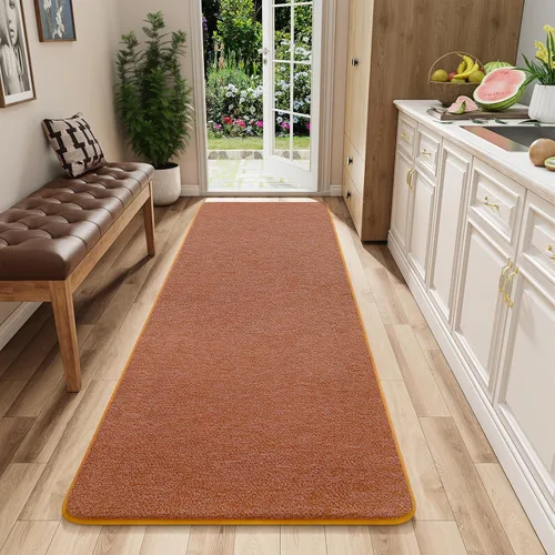 Miniatura 22 de Alfombra de pasillo lavable AROGAN de 2x8 para pasillo, alfombras largas con suave espuma viscoelástica para dormitorio, alfombras antideslizantes