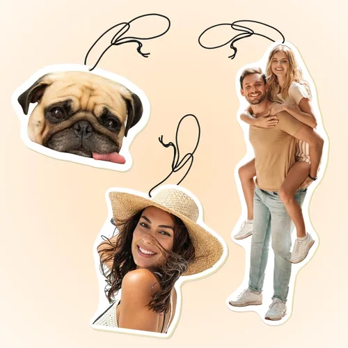 Miniatura 13 de Ambientador personalizado para coche - Ambientador de fragancia personalizada con foto a doble cara, ambientadores de olor con imagen