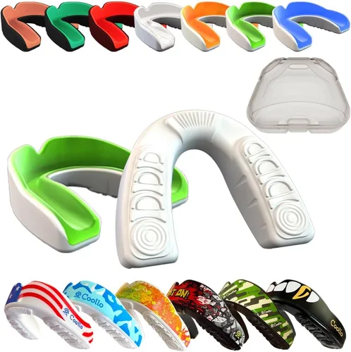Miniatura 16 de Protector Bucal Hervir y Morder (Jóvenes y Adultos) DA Boquilla Deportiva de Ajuste Personalizado para Fútbol Americano, Hockey, Rugby, Lacrosse