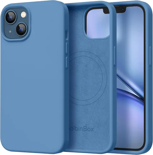 Miniatura 85 de GolbinBox Funda magnética para iPhone 17, compatible con MagSafe, cubierta de silicona integrada para control de cámara, funda de silicona líquida a