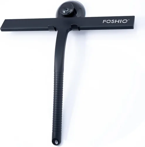 Miniatura 2 de FOSHIO Escobilla de ducha para puertas de vidrio con ventosa, escobilla de silicona para limpieza de ventanas, escobilla de goma pequeña para puerta