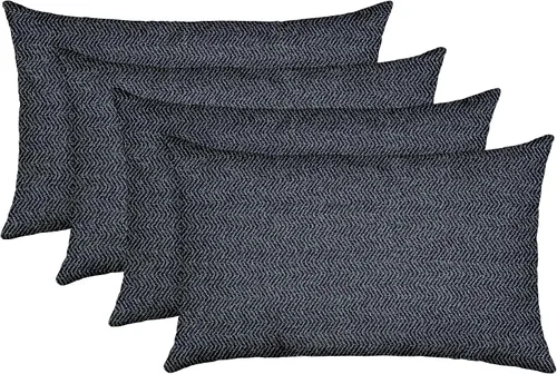 Miniatura 65 de RSH DECOR: Sunbrella - Juego de 4 almohadas lumbares, 20 x 12 pulgadas, tela de rendimiento resistente al agua y a la decoloración, fundas