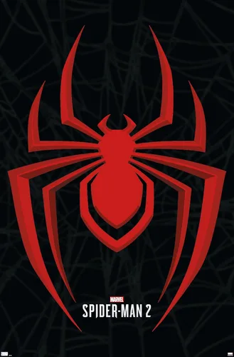 Miniatura 9 de Trends International Marvel's Spider-Man 2 - Póster de pared con icono de Miles Morales, 22.37 x 34.00 pulgadas, versión enmarcada de madera