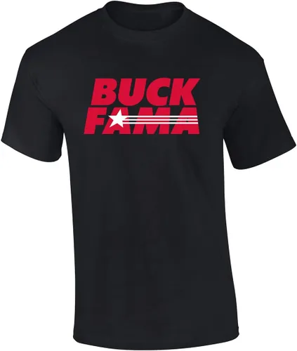 Trenz Shirt Company Camiseta de fútbol de Georgia Buck FAMA con gráficos divertidos de los Bulldogs de Georgia Buck FAMA - Negro - XL, Georgia, XL