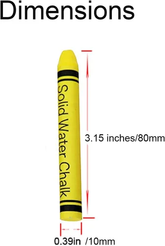 Miniatura 4 de VOVCIG Tiza soluble en agua sin polvo, tiza de color sin polvo que se puede limpiar con un paño húmedo (6 unidades)
