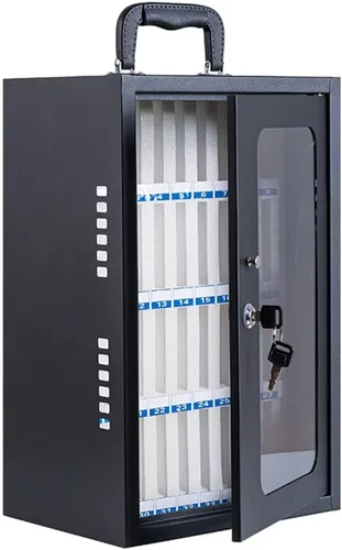 Miniatura 8 de Gabinete de almacenamiento para teléfono celular, caja de seguridad de metal duradera para teléfono móvil, gabinete de almacenamiento para teléfono