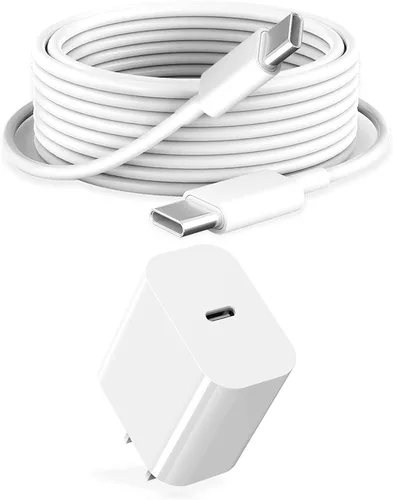 Cargador para iPad de carga rápida, cable USB-C de 6 pies y bloque de cargador USB C de 20 W, paquete de 1 para Apple iPad A16 11th 10th, Pro 13