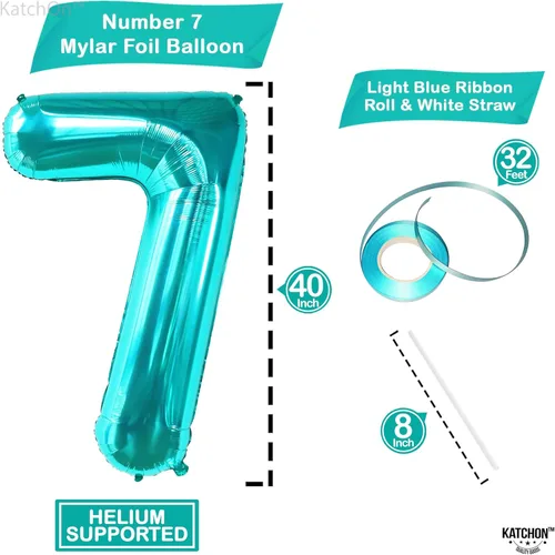 Miniatura 35 de KatchOn, Globo azul del número 1 para el primer cumpleaños, grande, 40 pulgadas, globo azul número 1 para primer cumpleaños, globo azul marino