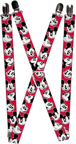 Buckle Down de la mujer 1 inch Mickey Mouse impresión tirantes Clip-end