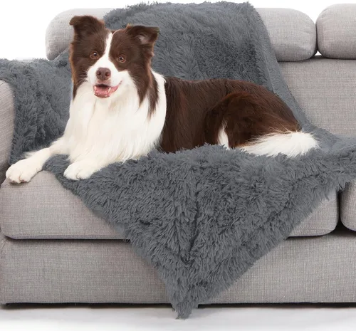 Miniatura 26 de gogobunny Manta impermeable para perros para perros grandes, gatos, cachorros, manta reversible de piel sintética para mascotas, lavable, protección
