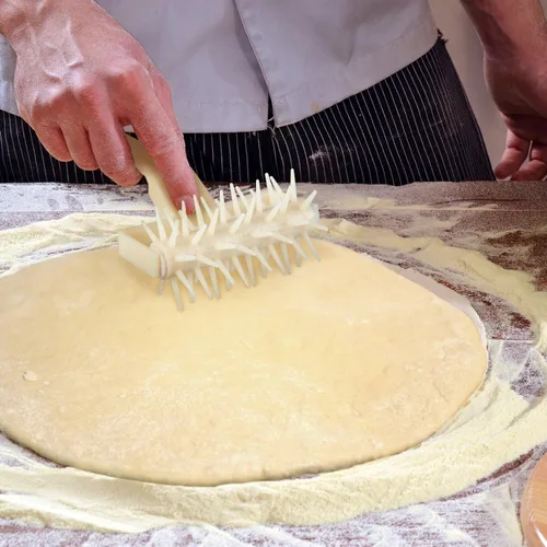 Miniatura 5 de Orblue Docker para masa de pizza, rodillo de pizza con pinchos, herramienta de acoplamiento de pizza para cocina doméstica y comercial, accesorios