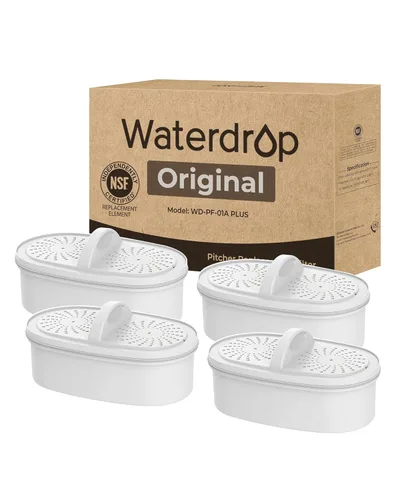 Miniatura 12 de Waterdrop WD-PF-01A Plus Filtros de repuesto certificados NSF para todos los sistemas de filtración Waterdrop para jarras y dispensadores, reduce