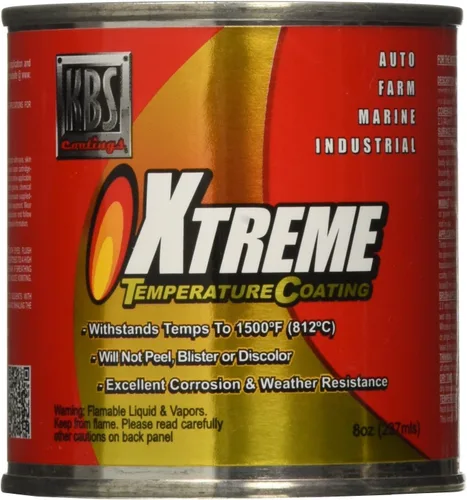 Miniatura 27 de KBS Coatings - Recubrimiento de temperatura Xtreme, color negro azabache , Acero inoxidable