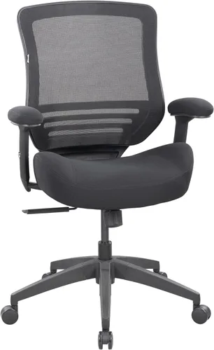 BOLISS Silla de oficina ergonómica de malla súper suave, gruesa y ancha, silla de escritorio para computadora, brazos ajustables en altura y soporte