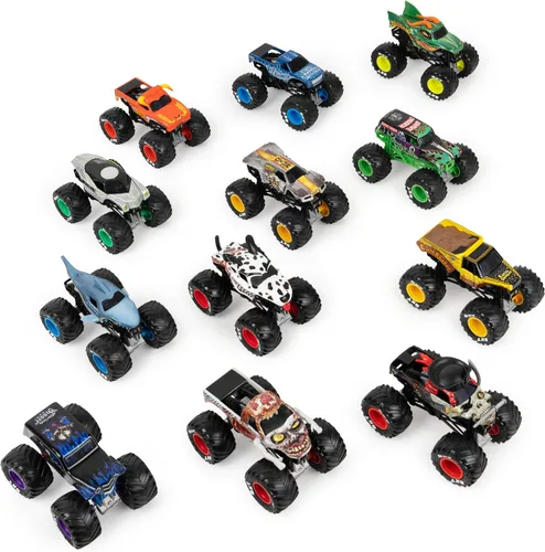 Miniatura 4 de Monster Jam, pack oficial de 12 camiones monstruo fundidos a presión a escala 1:64 para niños y niñas, juguetes para niños de 4-6 años en adelante