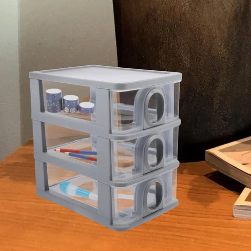 Miniatura 8 de Gabinete de almacenamiento de cajones, gabinete de almacenamiento de manualidades, cajas varias, estuche de almacenamiento de papelería, organizador