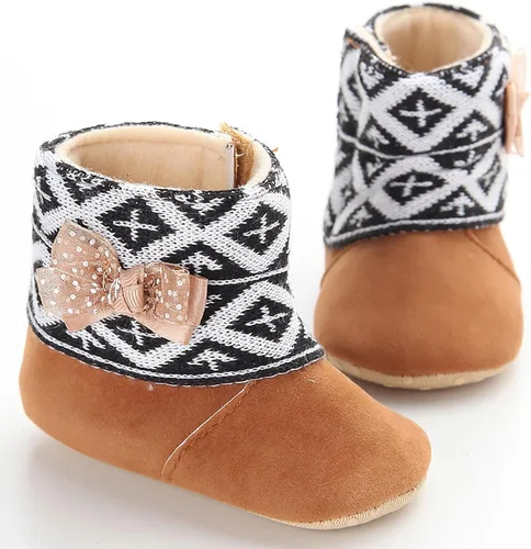 Miniatura 4 de Infant Snow Boots Newborn Booties Toddler First Walkers Baby Girls Boys Crib Shoes Winter Warm Prewalker Non-Slip Footwear