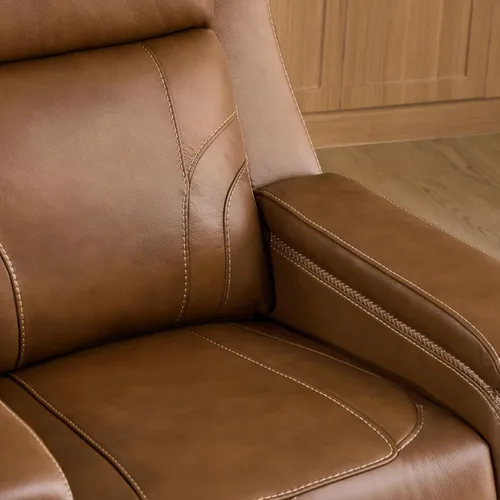 Miniatura 8 de Watson & Whitely Sillón Reclinable Extragrande que se Recuesta Completamente para Personas Grandes y Altas, Sillas Reclinables Eléctricas de Cuero