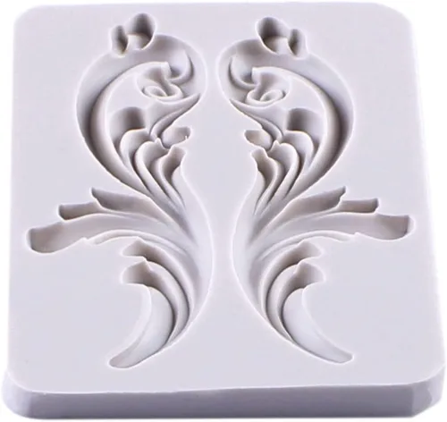 Miniatura 8 de Molde barroco para fondant, molde de silicona para decoración de pasteles de chocolate, para cumpleaños, boda, decoración de cupcakes, arcilla