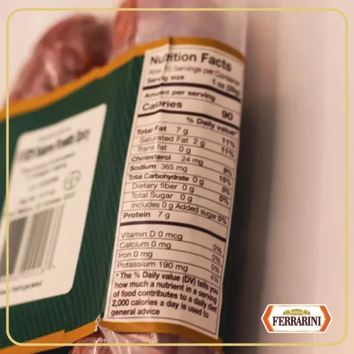 Miniatura 3 de Ferrarini, Salami italiano picante, rosetta", 10.5 oz, sin lácteos, sin gluten, marca italiana premium, producto de Italia